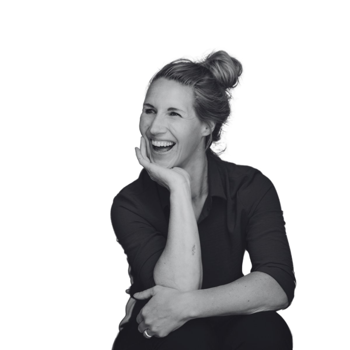 Sandra lachend