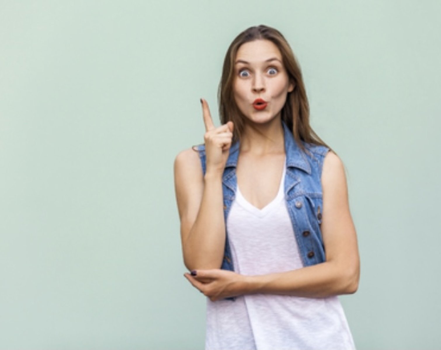 Referenties vrouw met vinger